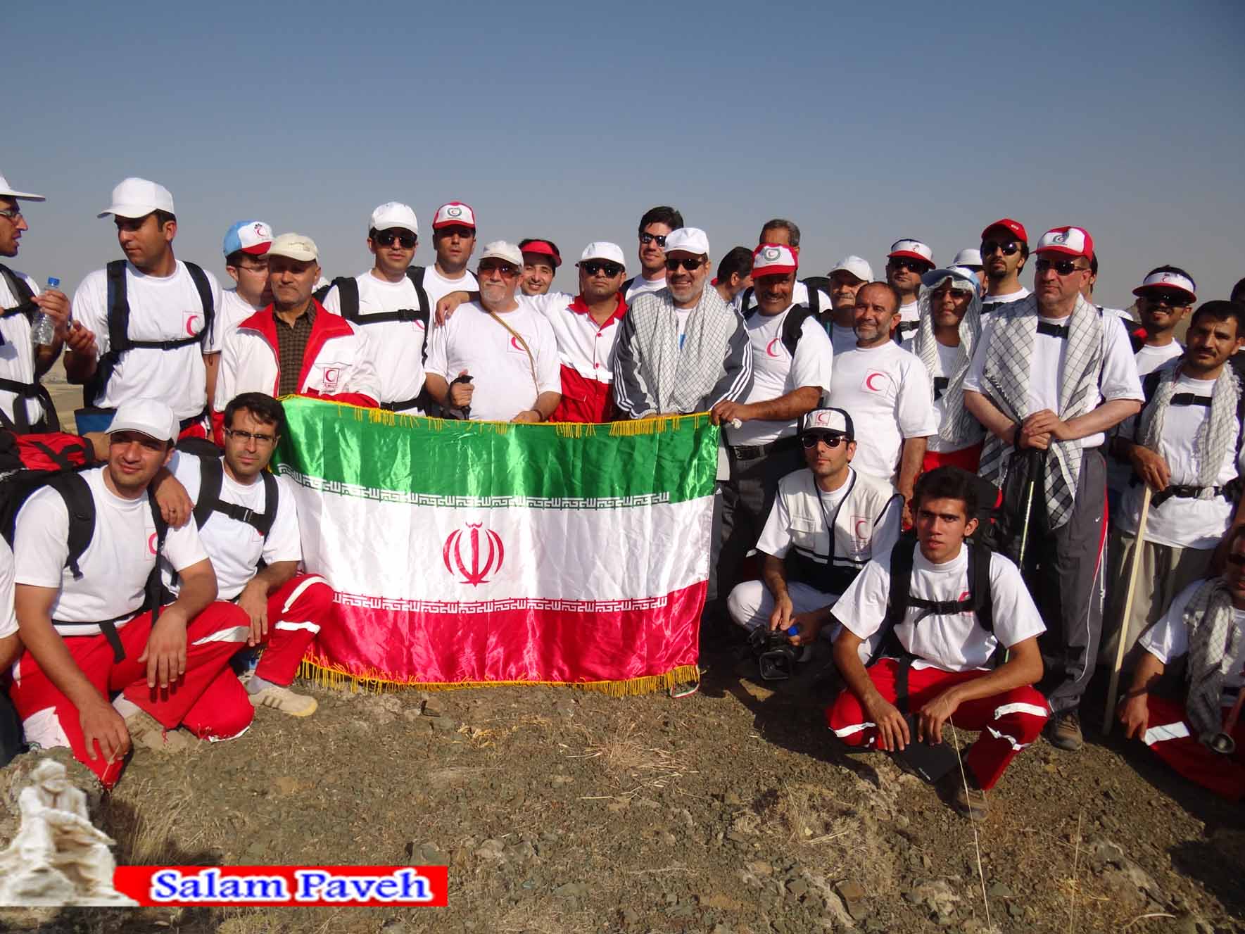 کوهپیمایی نجاتگران جمعیت هلال احمر استان کرمانشاه