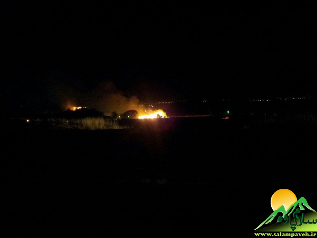 آتش سوزی گاو داری حسن آباد رونسر